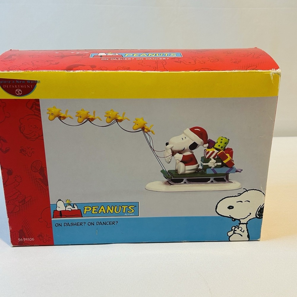 Peanuts Christmas Decoration On Dasher? On Dancer? Figurine Dept56 56.59106